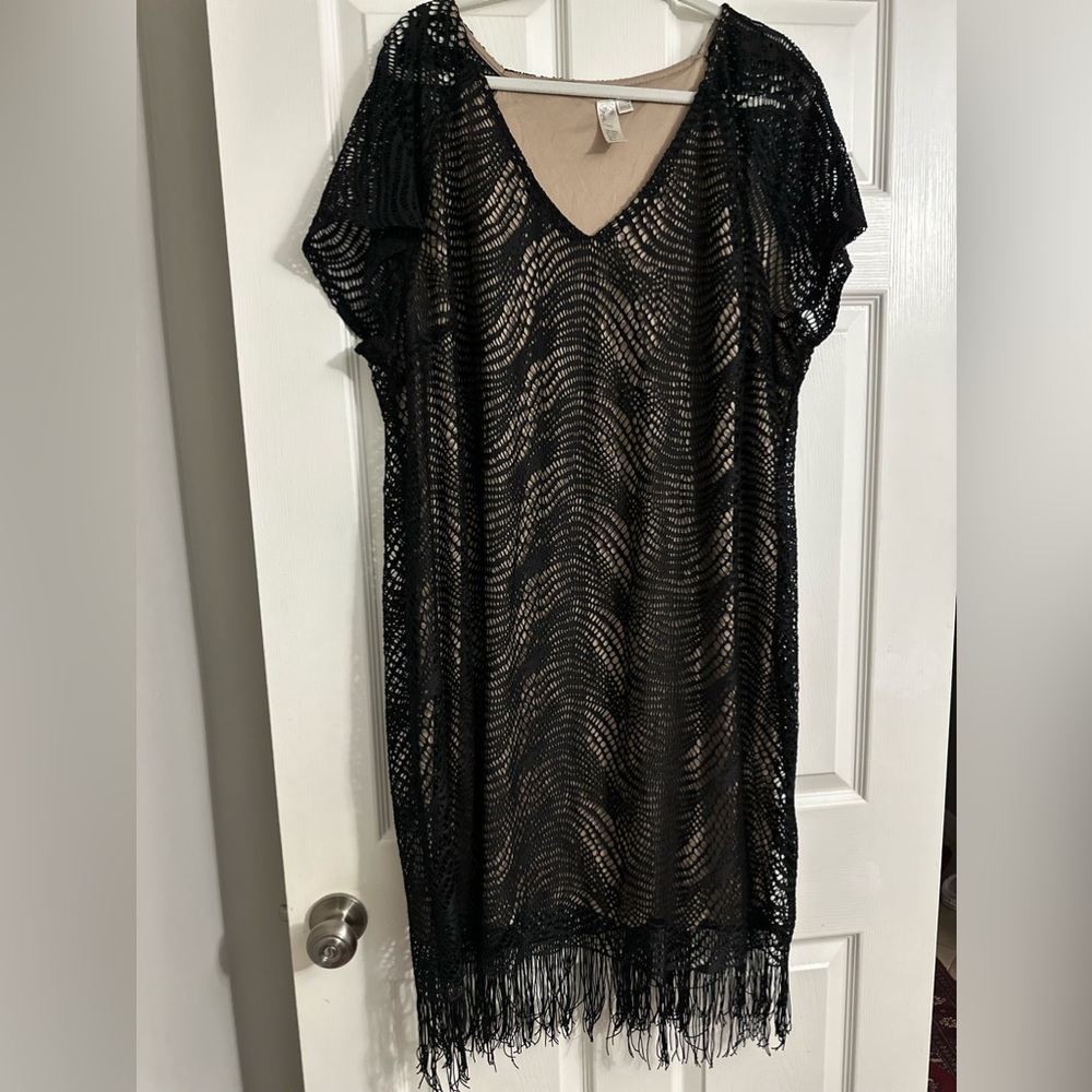 Black lace dress
